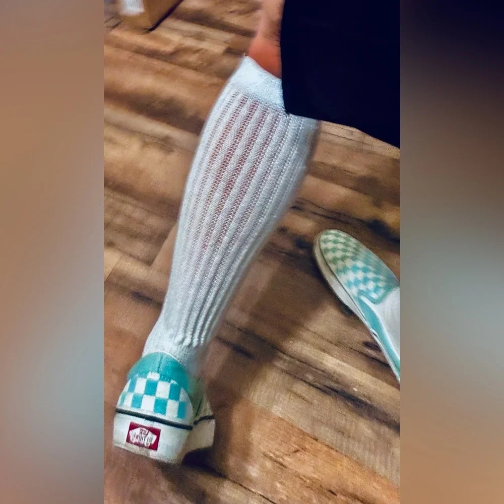 Vans Aqua Checkered Slip-On Shoes - Size 8 Women's - Picture 8 of 15